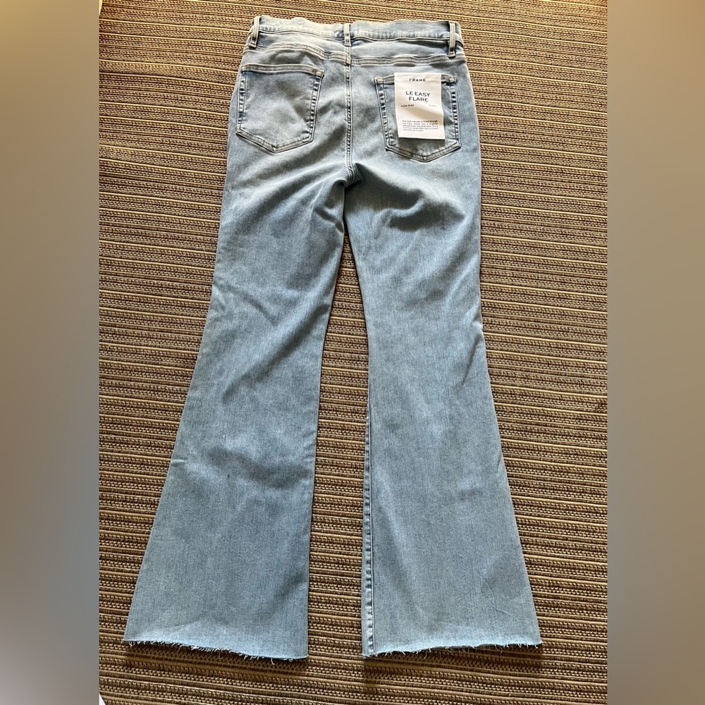 Frame Denim Sky Blue High Rise Flare Jeans - Picture 2 of 6